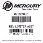 Mercury Rev Limiter 821889A51